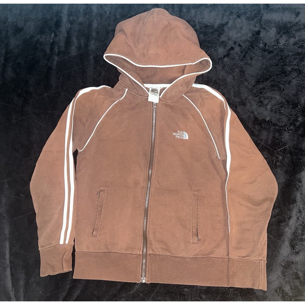The North Face Fleece Jacket Women’s Medium Brown Vintage Full Zip Faded Y2K VTG